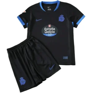 Deportivo de La Coruña Niños Conjunto 2026 2027 Segunda Negro - Equipacion Deportivo De La Coruña Niños | tiendasdefutboles