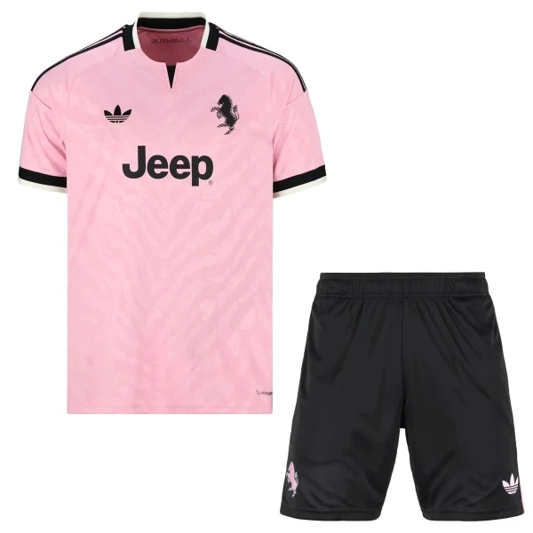 Segunda Conjunto De Niños Juventus 2026 2027 Rosa Juventus Niños Conjunto 2026 2027 Segunda Rosa - Equipación Juventus Niños | tiendasdefutboles