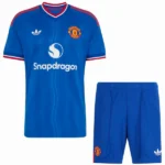 Manchester United Niños Conjunto 2026 2027 Segunda Azul - Equipacion Manchester United Niños | tiendasdefutboles