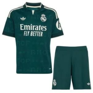 Real Madrid Niños Conjunto 2026 2027 Segunda Verde - Real Madrid Niños Barata | tiendasdefutboles