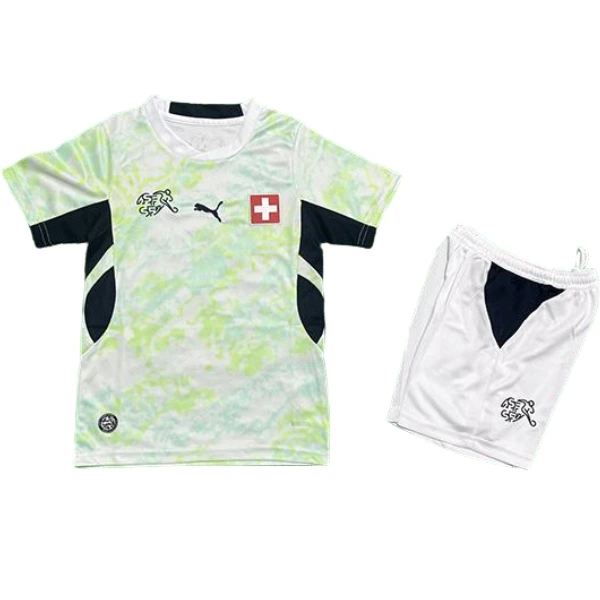 Segunda Conjunto De Niños Suiza 2026 Verde Suiza Niños Conjunto 2026 Segunda Verde - Suiza Niños Barata | tiendasdefutboles