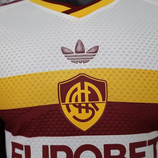 Segunda Jugadores Camiseta As Roma 2026 2027 Amarillo Blanco AS Roma Camiseta Edición Jugadores 2026 2027 Segunda Amarilla - Camiseta As Roma | tiendasdefutboles
