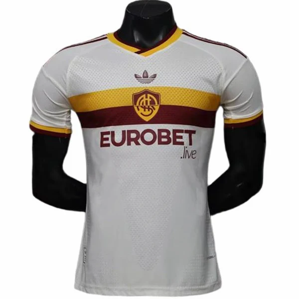 Segunda Jugadores Camiseta As Roma 2026 2027 Amarillo Blanco AS Roma Camiseta Edición Jugadores 2026 2027 Segunda Amarilla - Camiseta As Roma | tiendasdefutboles