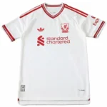 Segunda Jugadores Camiseta Liverpool 2026 2027 Blanco Rojo