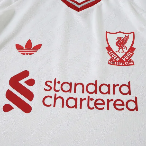 Segunda Jugadores Camiseta Liverpool 2026 2027 Blanco Rojo Liverpool Camiseta Edición Jugadores 2026 2027 Segunda Blanca - Camiseta Liverpool | tiendasdefutboles