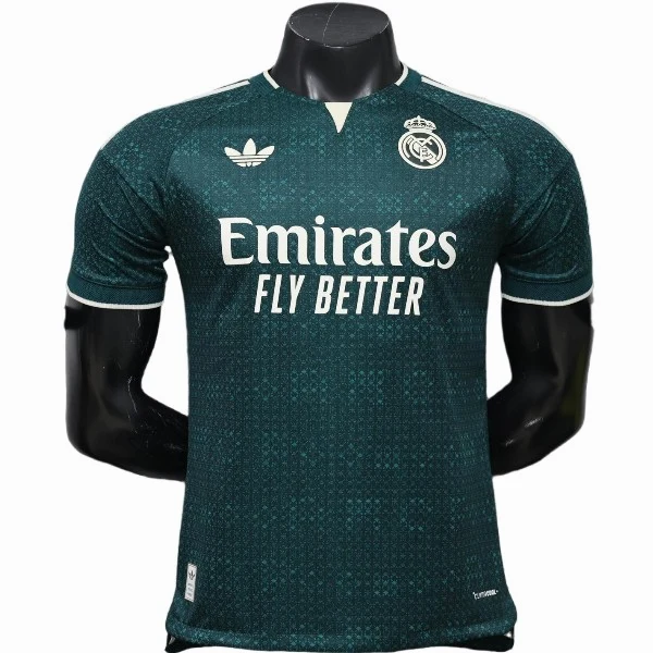 Segunda Jugadores Camiseta Real Madrid 2026 2027 Verde Real Madrid Camiseta Edición Jugadores 2026 2027 Segunda Verde - Camiseta Real Madrid | tiendasdefutboles