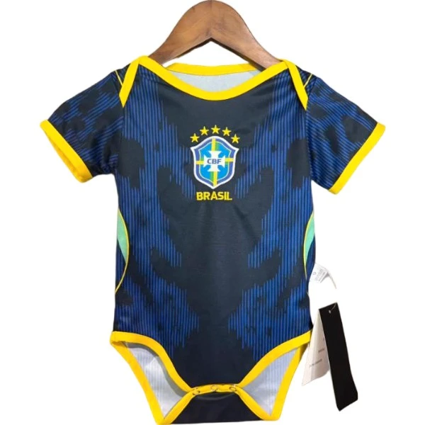 Segunda Onesies Niños Brasil 2026 Azul Brasil Niños Camiseta 2026 Segunda Azul - Camiseta Brasil Niños | tiendasdefutboles