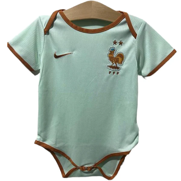 Segunda Onesies Niños Francia 2026 Verde Francia Niños Camiseta 2026 Segunda Verde - Camiseta Francia Niños | tiendasdefutboles