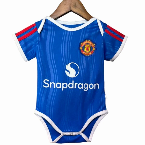 Segunda Onesies Niños Manchester United 2026 2027 Azul Manchester United Niños Camiseta 2026 2027 Segunda Azul - Camiseta Manchester United Niños | tiendasdefutboles