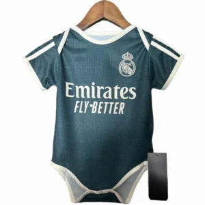 Real Madrid Niños Camiseta 2026 2027 Segunda Verde - Camiseta Real Madrid Niños | tiendasdefutboles
