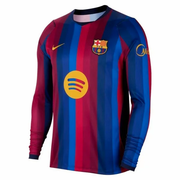 Tailandia Casa Camiseta Manga Larga Barcelona 2026 2027 Rojo Azul FC Barcelona Camiseta 2026 2027 Casa Roja - Camiseta Barcelona | tiendasdefutboles