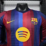 Tailandia Casa Jugadores Manga Larga Barcelona 2026 2027 Azul