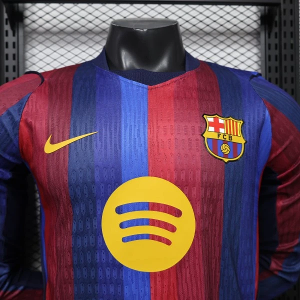 Tailandia Casa Jugadores Manga Larga Barcelona 2026 2027 Azul FC Barcelona Camiseta Edición Jugadores 2026 2027 Casa Azul - Camiseta Barcelona | tiendasdefutboles