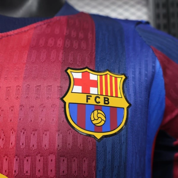 Tailandia Casa Jugadores Manga Larga Barcelona 2026 2027 Azul FC Barcelona Camiseta Edición Jugadores 2026 2027 Casa Azul - Camiseta Barcelona | tiendasdefutboles