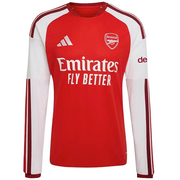 Tailandia Casa Manga Larga Arsenal 2026 2027 Rojo Arsenal Camiseta 2026 2027 Casa Roja - Camiseta Arsenal | tiendasdefutboles