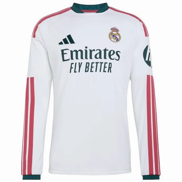 Tailandia Casa Manga Larga Real Madrid 2026 2027 Blanco Real Madrid Camiseta 2026 2027 Casa Blanca - Camiseta Real Madrid | tiendasdefutboles