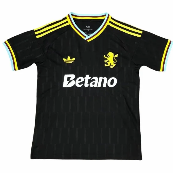 Tailandia Especial Camiseta Aston Villa 2026 2027 Negro Amarillo Aston Villa Camiseta 2026 2027 Especial Negra - Camiseta Aston Villa | tiendasdefutboles
