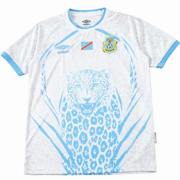 Tailandia Especial Camiseta Congo 2026 Blanco Azul Congo Camiseta 2026 Especial Blanca - Camiseta Congo Mundial 2026 | tiendasdefutboles