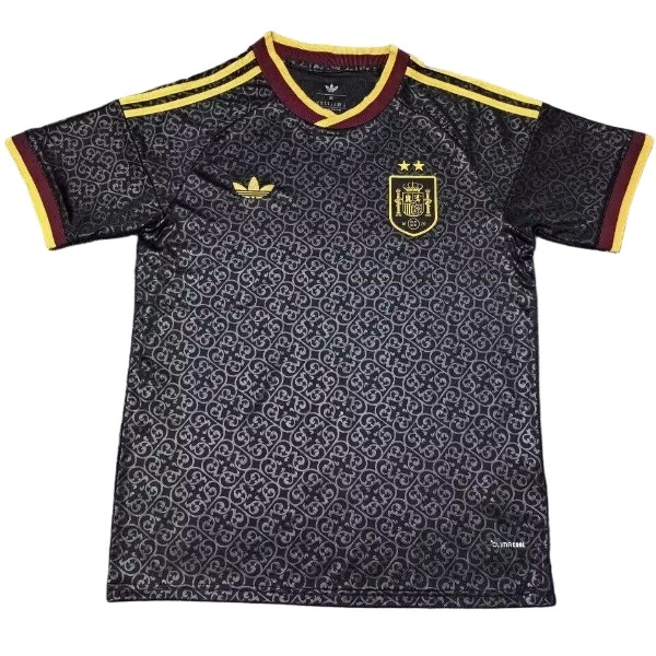 Tailandia Especial Camiseta España 2026 Negro Amarillo España Camiseta 2026 Especial Negra - Camiseta España | tiendasdefutboles