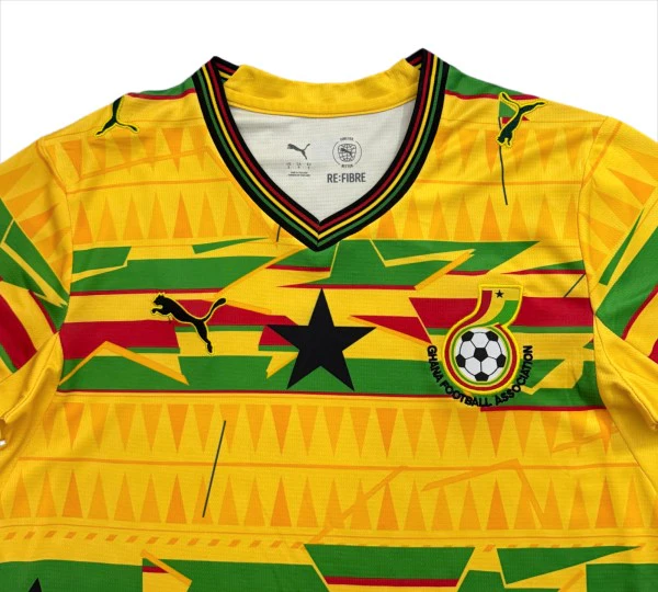 Tailandia Especial Camiseta Ghana 2026 Amarillo Negro Ghana Camiseta 2026 Especial Amarilla - Camiseta Ghana Mundial 2026 | tiendasdefutboles