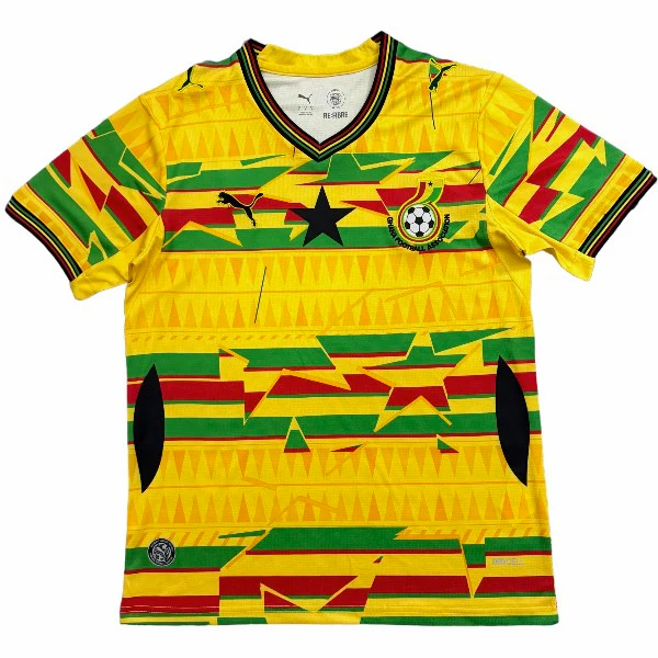 Tailandia Especial Camiseta Ghana 2026 Amarillo Negro Ghana Camiseta 2026 Especial Amarilla - Camiseta Ghana Mundial 2026 | tiendasdefutboles