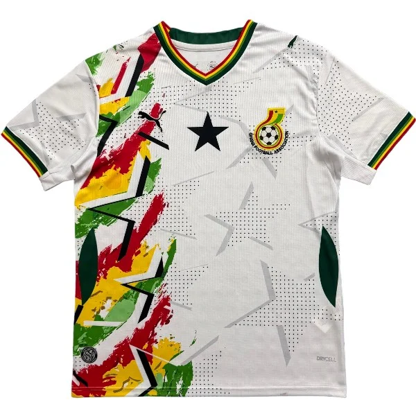 Tailandia Especial Camiseta Ghana 2026 Blanco Verde Ghana Camiseta 2026 Especial Blanca - Camiseta Ghana Mundial 2026 | tiendasdefutboles
