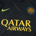 Tailandia Especial Camiseta Inter Milán 2026 2027 Negro Amarillo