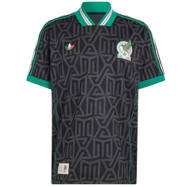 Tailandia Especial Camiseta Mexico 2026 Negro Gris Verde México Camiseta 2026 Especial Negra - Camiseta Selección México | tiendasdefutboles