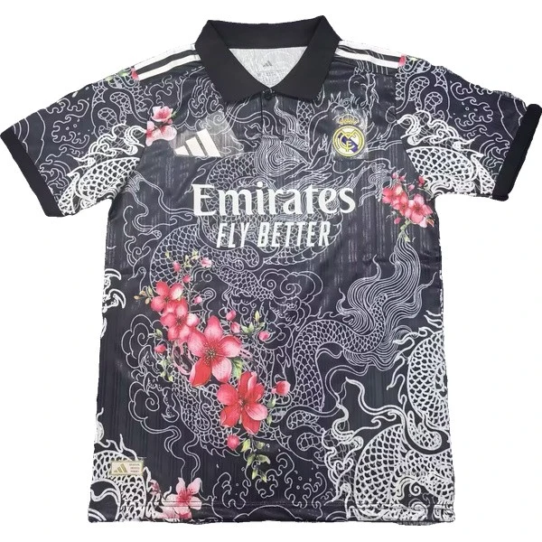 Tailandia Especial Camiseta Real Madrid 2026 2027 Negro Blanco Rosa Real Madrid Camiseta 2026 2027 Especial Negra - Camiseta Real Madrid | tiendasdefutboles