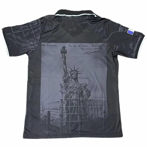 Tailandia Previo al partido Camiseta Francia 2026 Negro Gris Francia Camiseta 2026 Negra - Camiseta Francia Mundial 2026 | tiendasdefutboles