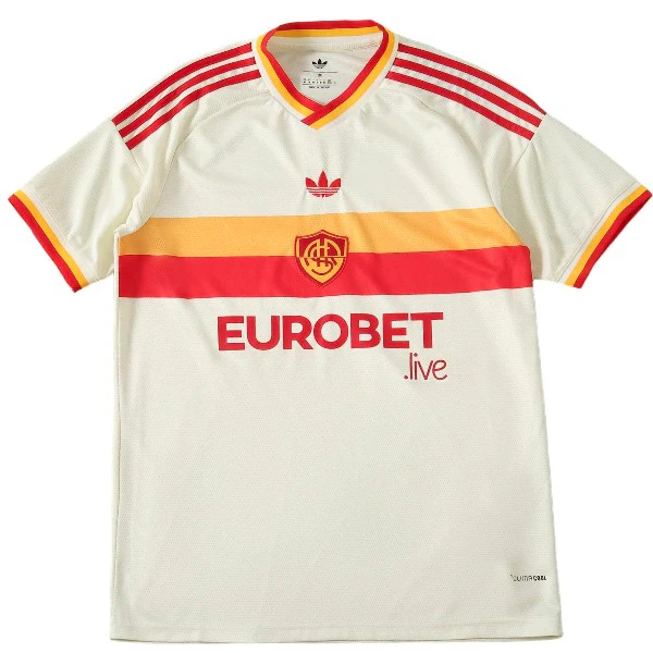 Tailandia Segunda Camiseta As Roma 2026 2027 Amarillo Blanco AS Roma Camiseta 2026 2027 Segunda Amarilla - Camiseta As Roma | tiendasdefutboles