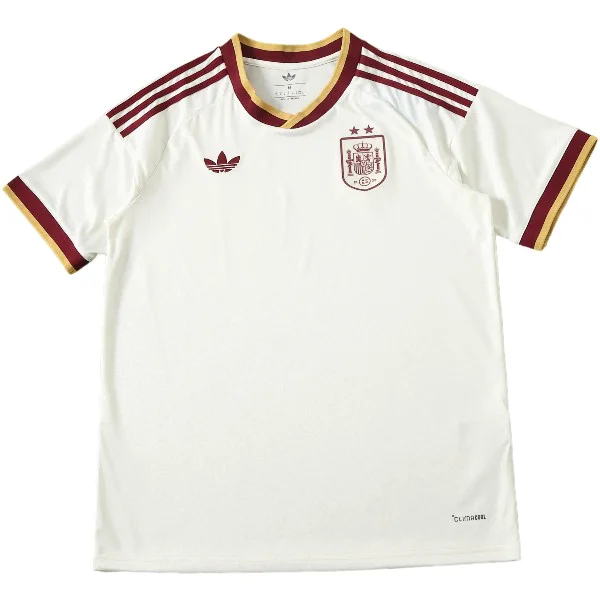 Tailandia Segunda Camiseta España 2 Estrellas 2026 Amarillo Blanco España Camiseta 2026 Segunda Amarilla - Camiseta España | tiendasdefutboles