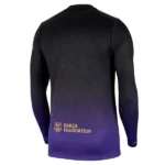 Tailandia Segunda Camiseta Manga Larga Barcelona 2026 2027 Purpura