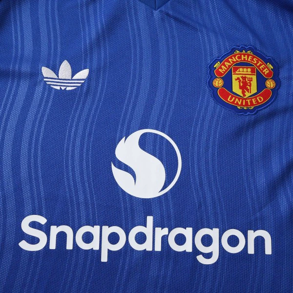 Tailandia Segunda Manga Larga Manchester United 2026 2027 Azul Manchester United Camiseta 2026 2027 Segunda Azul - Camiseta Manchester United | tiendasdefutboles