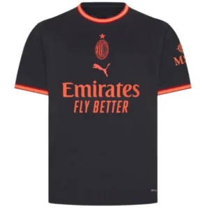 AC Milan Camiseta 2026 2027 Tercera Negra - Camiseta Ac Milan | tiendasdefutboles