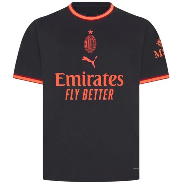 Tailandia Tercera Camiseta AC Milan 2026 2027 Negro AC Milan Camiseta 2026 2027 Tercera Negra - Camiseta Ac Milan | tiendasdefutboles