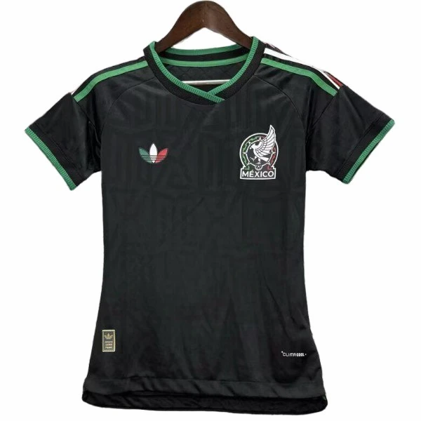Tercera Camiseta Mujer México 2026 Negro México Mujer Camiseta 2026 Tercera Negra - Camiseta México Mujer | tiendasdefutboles
