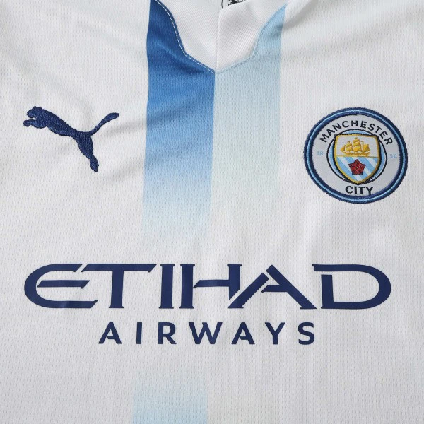 Tercera Conjunto De Niños Manchester City 2026 2027 Blanco Manchester City Niños Conjunto 2026 2027 Tercera Blanco - Equipacion Manchester City Niños | tiendasdefutboles