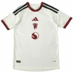 Tercera Jugadores Camiseta Manchester United 2026 2027 Amarillo Blanco