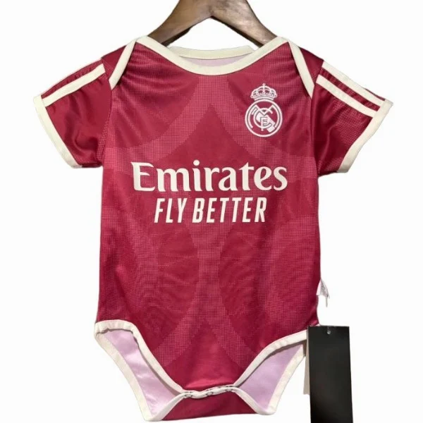 Tercera Onesies Niños Real Madrid 2026 2027 Rosa Real Madrid Niños Camiseta 2026 2027 Tercera Rosa - Camiseta Real Madrid Niños | tiendasdefutboles